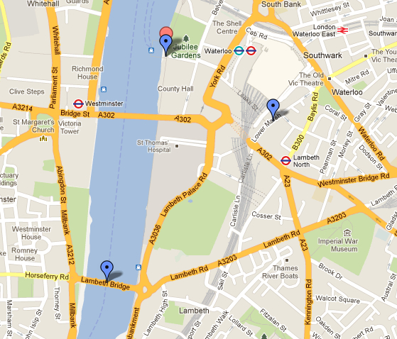 Mapa revellion Londres